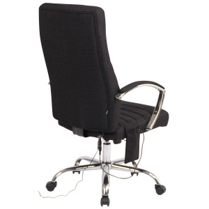 Silla de oficina VALANTY MASAJE TELA, grueso acolchado, en negro
