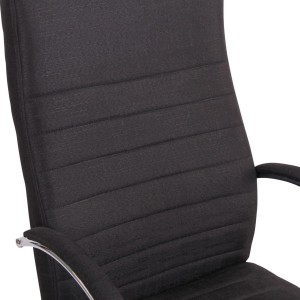 Silla de oficina VALANTY MASAJE TELA, grueso acolchado, en negro