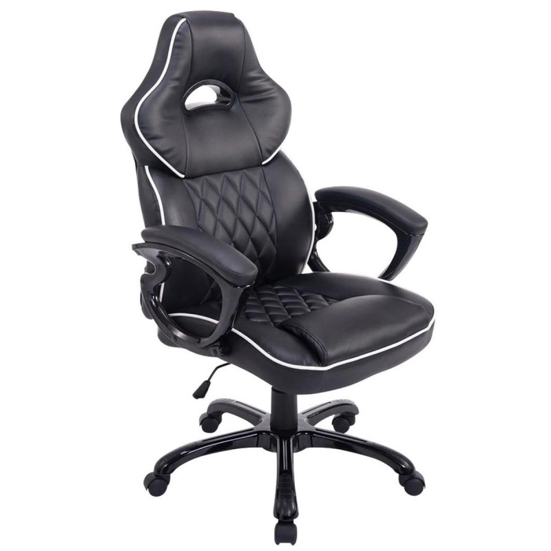 Silla Gaming LEROY en Piel color Negro