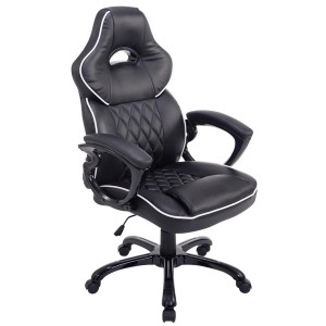 Silla Gaming LEROY en Piel color Negro