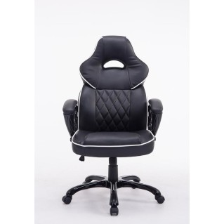 Silla Gaming LEROY en Piel color Negro 2