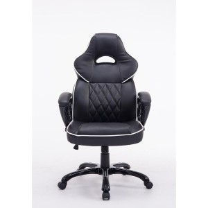 Silla Gaming LEROY en Piel color Negro