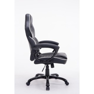 Silla Gaming LEROY en Piel color Negro 2