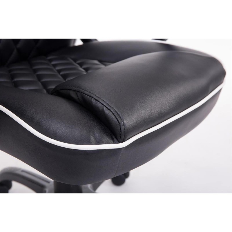 Silla Gaming LEROY en Piel color Negro