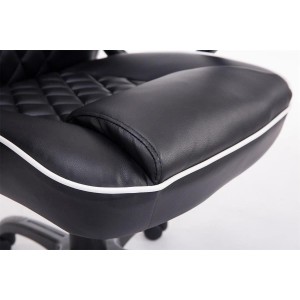 Silla Gaming LEROY en Piel color Negro