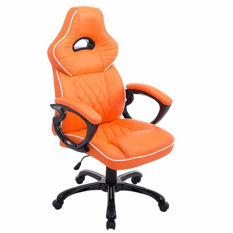 Silla Gaming LEROY en Piel color Negro