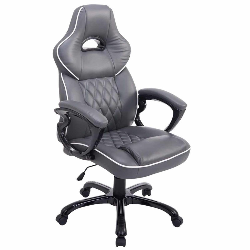 Silla Gaming LEROY en Piel color Negro