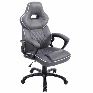 Silla Gaming LEROY en Piel color Negro