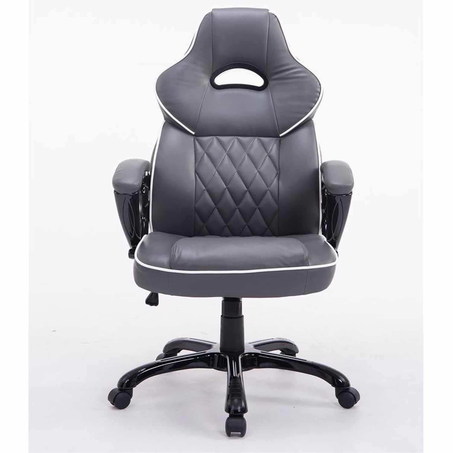 Silla Gaming LEROY, XXL, Doble Acolchado, Máxima Resistencia, en Piel color Negro