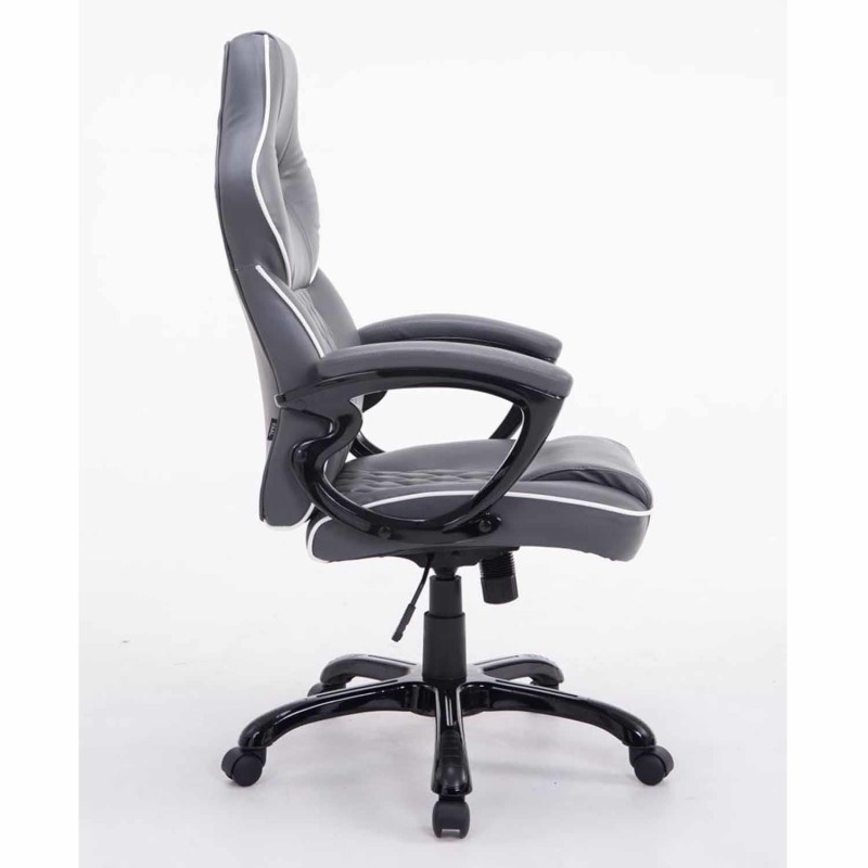 Silla Gaming LEROY en Piel color Negro