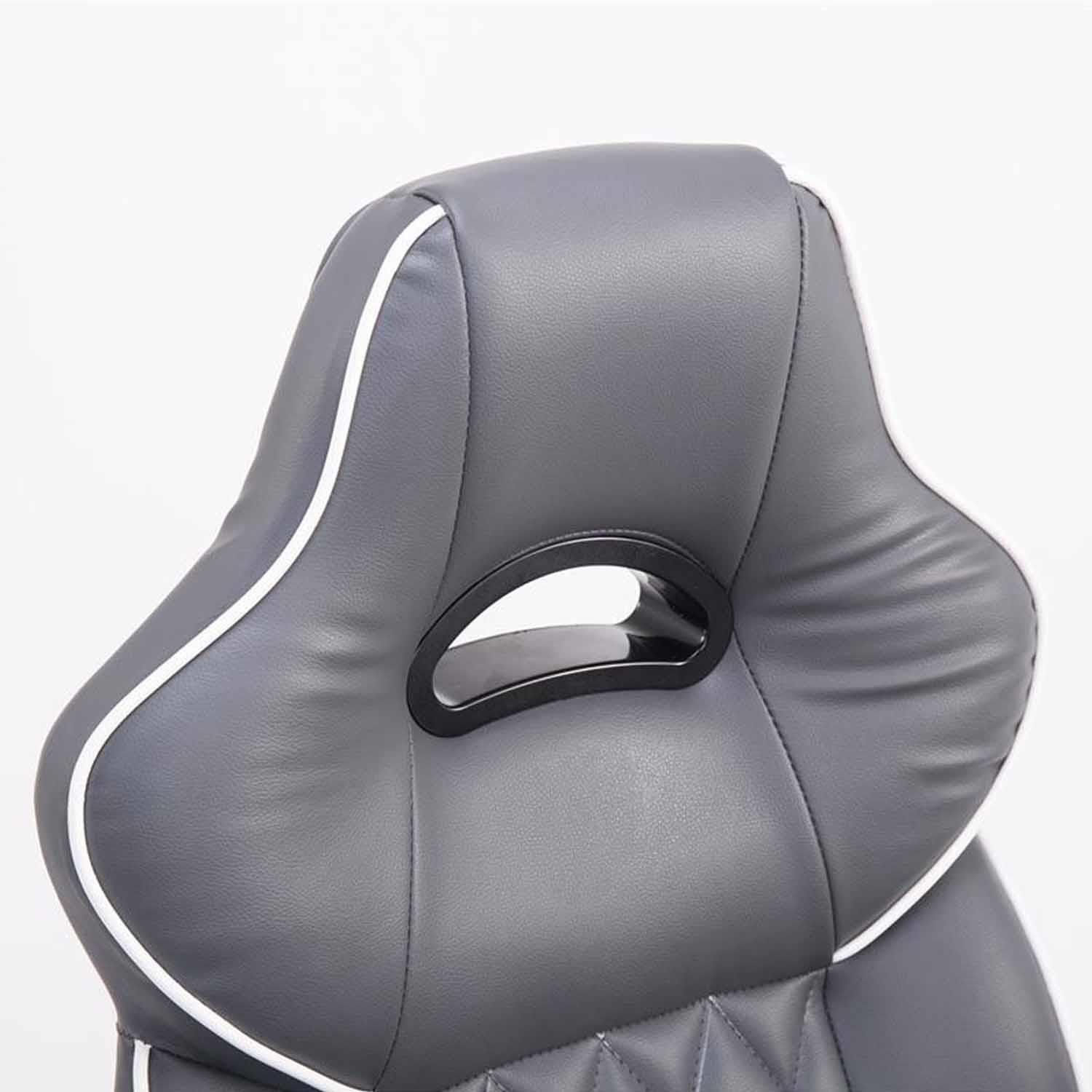 Silla Gaming LEROY, XXL, Doble Acolchado, Máxima Resistencia, en Piel color Negro