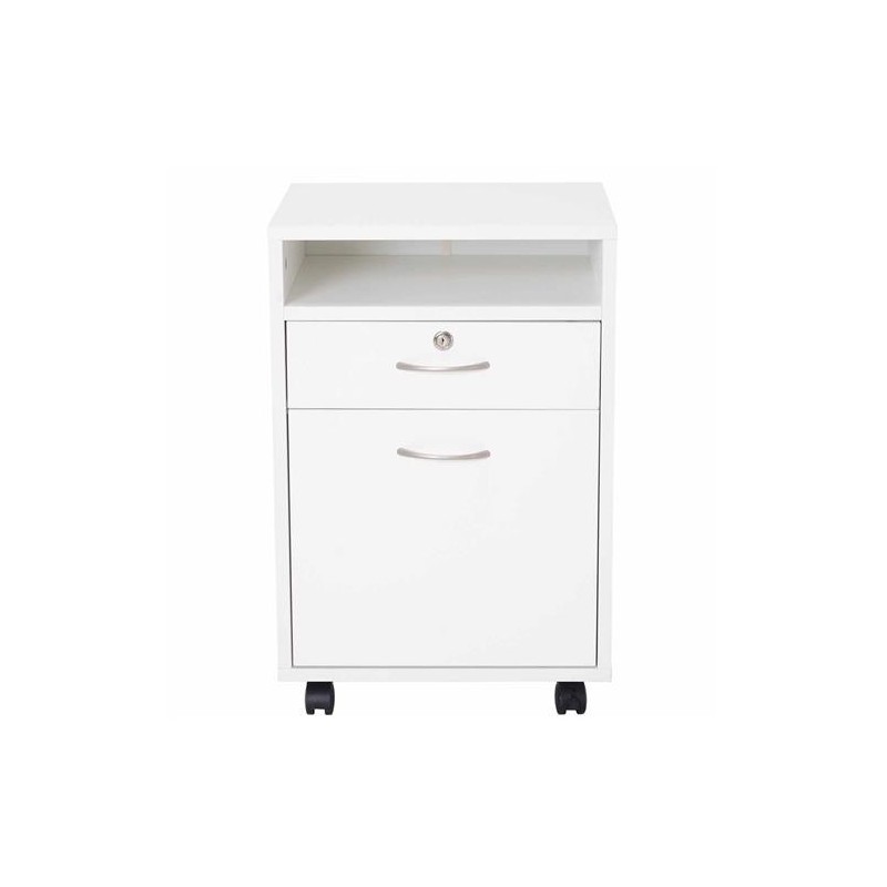 Archivador con Ruedas VERSY, 40x35x60 cm, Blanco