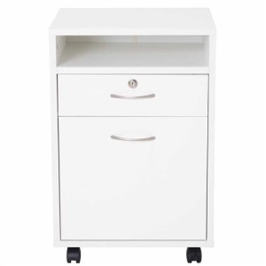 Archivador con Ruedas VERSY, 40x35x60 cm, Blanco