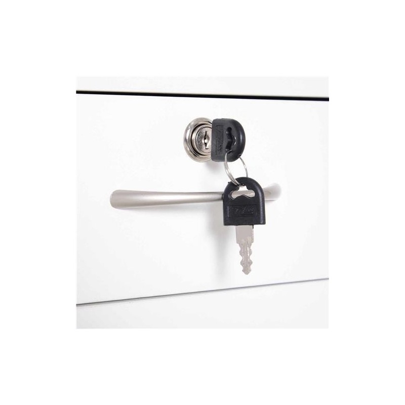 Archivador con Ruedas VERSY, 40x35x60 cm, Blanco