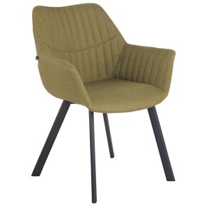 Silla de Confidente MIGLIA TELA color Negro
