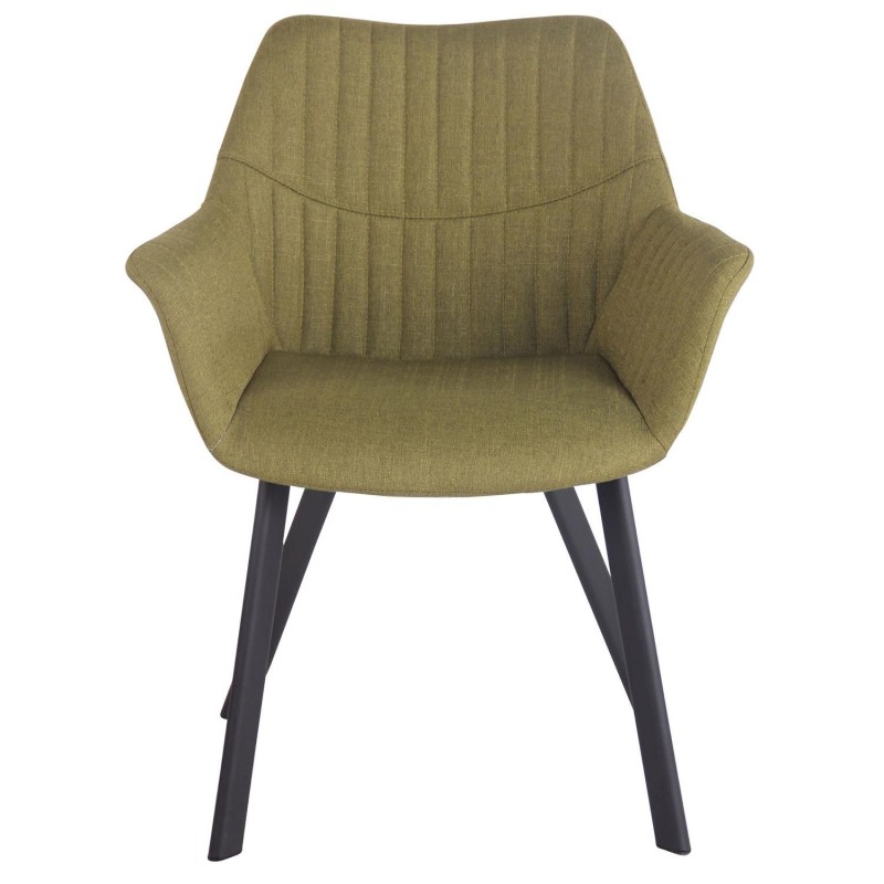 Silla de Confidente MIGLIA TELA color Negro