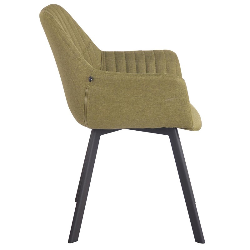 Silla de Confidente MIGLIA TELA color Negro