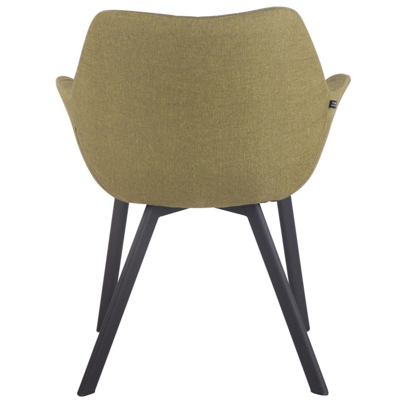 Silla de Confidente MIGLIA TELA color Negro