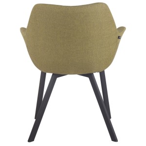 Silla de Confidente MIGLIA TELA color Negro