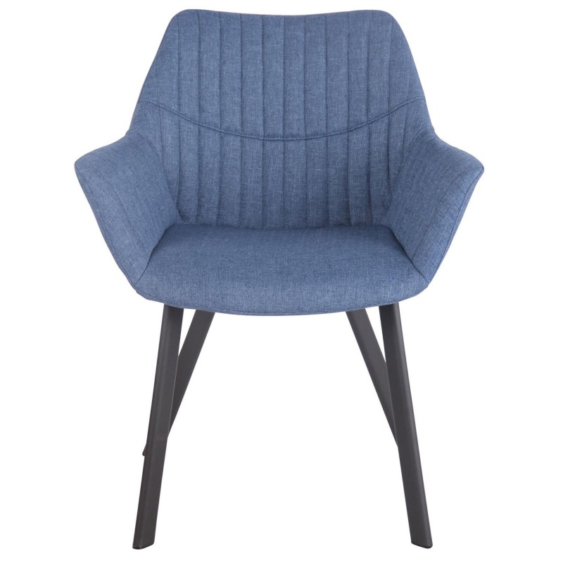 Silla de Confidente MIGLIA TELA color Negro
