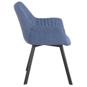Silla de Confidente MIGLIA TELA color Negro