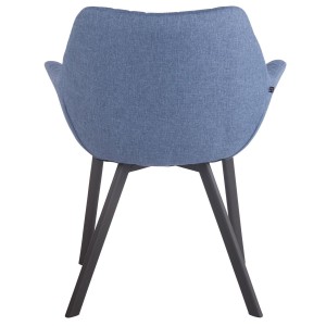 Silla de Confidente MIGLIA TELA color Negro
