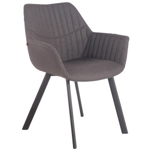 Silla de Confidente MIGLIA TELA color Negro