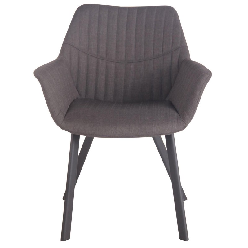 Silla de Confidente MIGLIA TELA color Negro