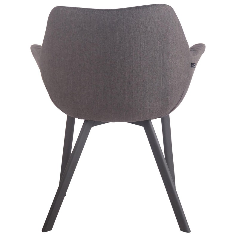 Silla de Confidente MIGLIA TELA color Negro