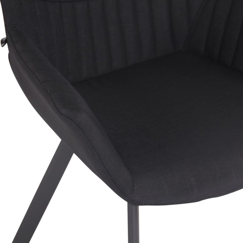 Silla de Confidente MIGLIA TELA color Negro