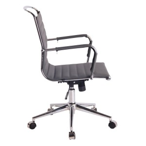 Silla de oficina ZURICH en Piel color Negro