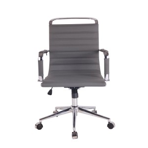 Silla de oficina ZURICH en Piel color Negro