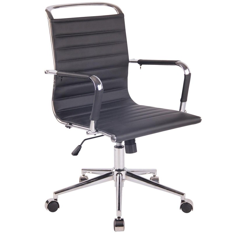 Silla de oficina ZURICH en Piel color Negro