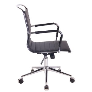 Silla de oficina ZURICH en Piel color Negro