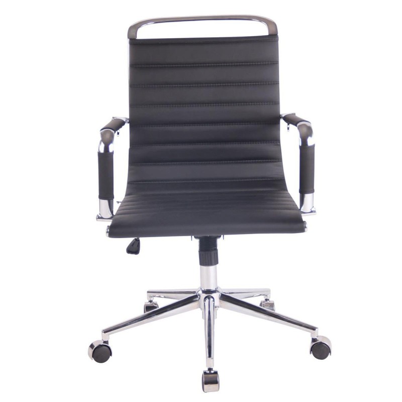 Silla de oficina ZURICH en Piel color Negro