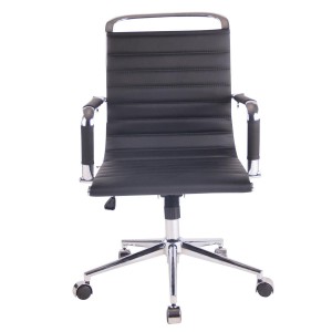 Silla de oficina ZURICH en Piel color Negro