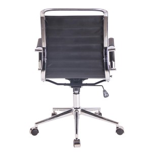 Silla de oficina ZURICH en Piel color Negro