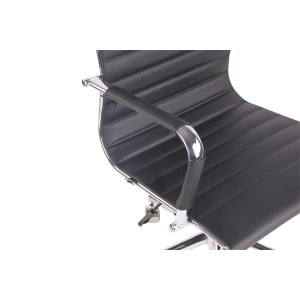 Silla de oficina ZURICH en Piel color Negro