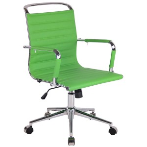 Silla de oficina ZURICH en Piel color Negro