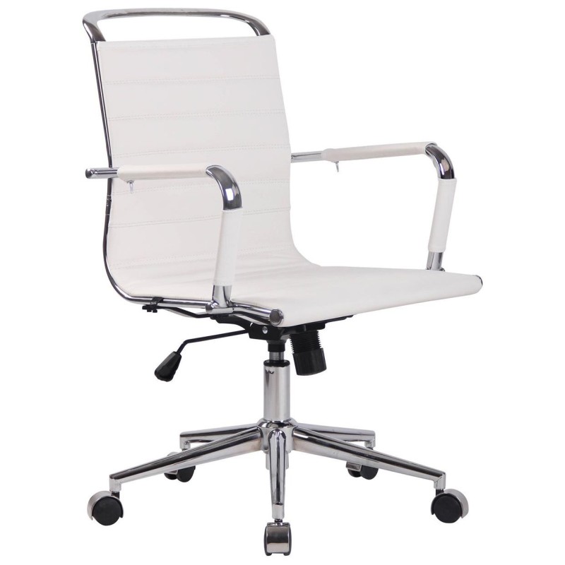 Silla de oficina ZURICH en Piel Natural color Negro