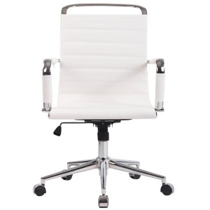 Silla de oficina ZURICH en Piel Natural color Negro