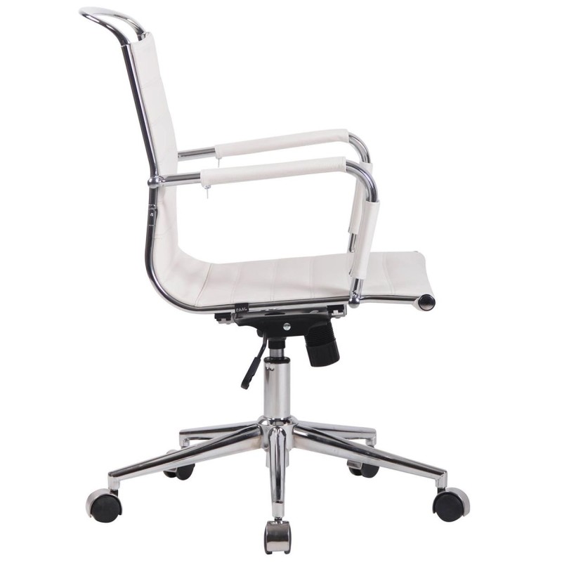 Silla de oficina ZURICH en Piel Natural color Negro