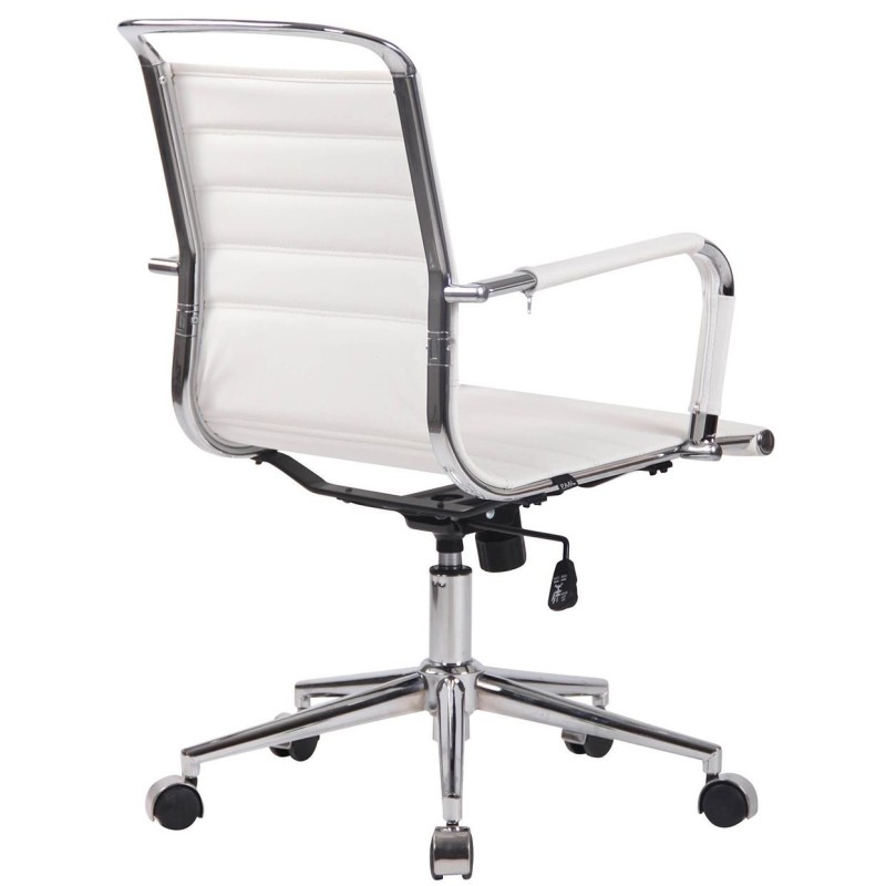 Silla de oficina ZURICH en Piel Natural color Negro