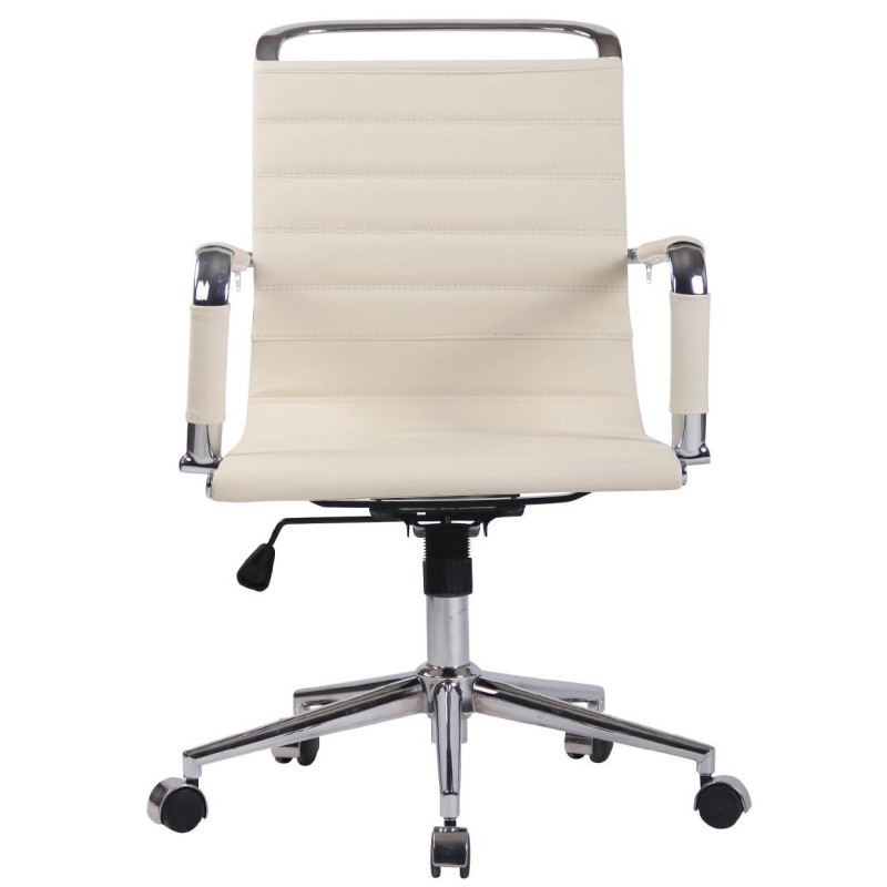 Silla de oficina ZURICH en Piel Natural color Negro