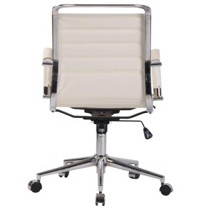 Silla de oficina ZURICH en Piel Natural color Negro