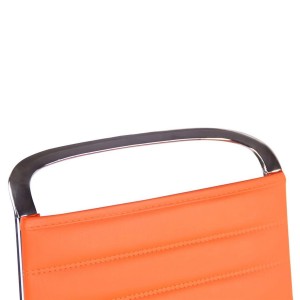 Silla de oficina ZURICH, Respaldo Alto, en Piel color Blanco