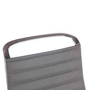 Silla de oficina ZURICH, Respaldo Alto, en Piel color Blanco