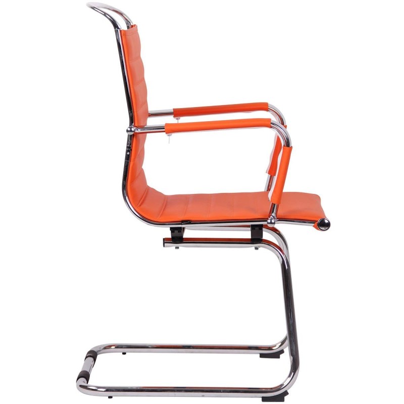 Silla de Confidente ZURICH V en Piel color Negro