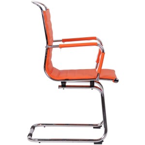 Silla de Confidente ZURICH V en Piel color Negro