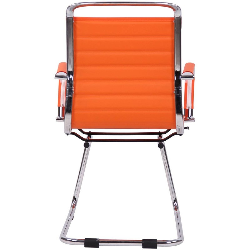 Silla de Confidente ZURICH V en Piel color Negro